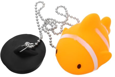 Fish Rubber Tub Stopper Bathtub Drain Plug for Bathrooms