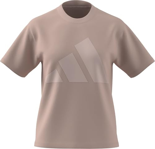 adidas Women's Essentials Big Logo Cotton T-Shirt, Blush pink/pink Tint, L