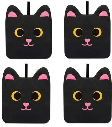 4 presine, accessori da cucina, set di 4 presine in cotone, resistenti al calore fino a 250 °C, presine lavabili per cucinare, accessori da cucina