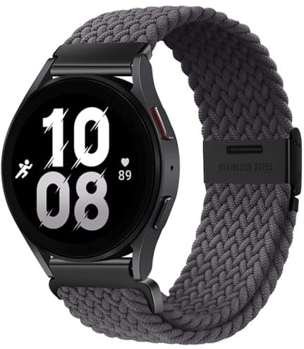 RVHAOODI Correa de 20 mm de 22 mm para Galaxy Watch 6 5 4 Band 40/44 mm 5Pro Active 2 Gear S3 Pulsera elástica trenzada para Huawei GT2/3/4Pro/5 Bandas de reloj