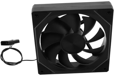 HOMSFOU Rgb Gradient Color Cooling Fan for PC Case Adjustable Speed Silent Operation Enhanced Heat Management Durable Construction for Gaming and Office Setups