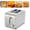 DOJBK 2/4/6 Slices Commercial Toaster, Stainless Steel Toaster with Independent & Extra Wide Slots, 7 Browning Levels, Auto Pop-up, Defrost/Reheat/Cancel Functions, for Home, Store, Hotel