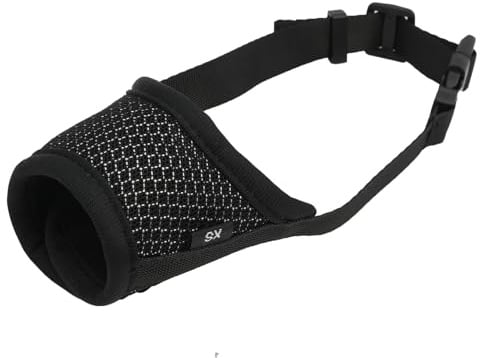 Maulkorb für Kleine Hunde mit Kurzer Schnauze (XS) – Weicher Nylon-Mundschutz mit atmungsaktivem Netz, verhindert Beißen, Fressen, Bellen und Kauen, ideal für Chihuahua und Französische Bulldogge