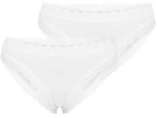 Nur Die Lace Panty 2er-Pack Invisible – Nahtlose Hipster-Pants mit Spitze Unsichtbar & Seamless weiche leichte Mikrofaser Damen Panty