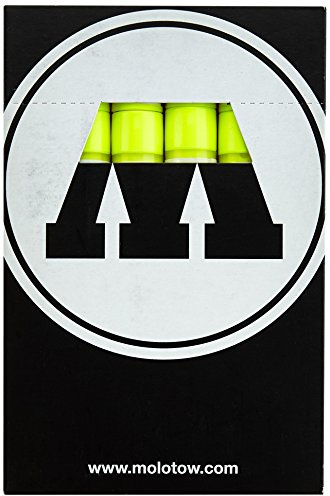 Molotow Pump Marker Chalk (nachfüllbar, 4 mm) 6 Stück neongelb