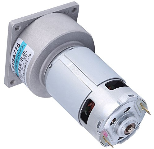 DC Getriebemotor, 12 V, 35 W, 60GA775, 200/300-U/min Getriebemotor, Mikrogetriebemotor Mikrodrehzahlreduzierung mit großem Drehmoment, Drehzahlregelung im und gegen den Uhrzeigersinn
