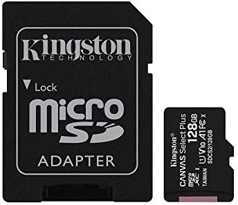 Kingston Carte micro SDXC Canvas Select Plus 100R A1 C10 + ADP (SDCS2/128GBCR) 128 Go
