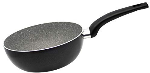 ELO Wok inducción antiadherente Ilag DOLOMIT para todo tipo de cocinas con mango de bakelita tacto suave, 24cm, 1ud.