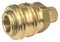 Druckluftkupplung Kupplungsdose Druckluft Kupplungsstecker mit Überwurfmutter 8x6 mm Messing NW 7,2