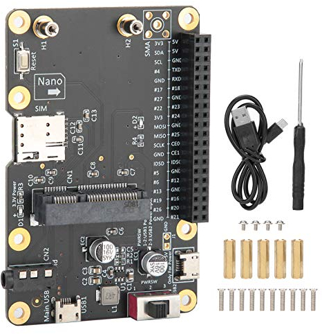 3G / 4G LTE Basishut, Kompatibel mit 4/3/2 / B + Modellen mit 40 Poligem GPIO Header, Unterstützt Ruhestromstromkreise mit bis zu 3 Ampere.
