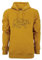 FORSBERG Pettarson Herren Hoodie mit Bärenlogo | Skandinavisch inspirierter Kapuzenpullover | All-Year Kollektion | Freizeit, Handwerk, Outdoor, Farbe:gelb, Größe:M