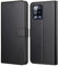 Ganbary Funda Compatible con Realme 8 4G/ Realme 8 Pro (no con Realme 8 5G), Funda Movil Carcasa PU Cuero con Ranura para Tarjeta Cierre Magnético Función de Soporte para Realme 8 4G/ 8 Pro, Negro