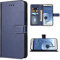 FDCWTSH Kompatibel mit Samsung Galaxy S3 Wallet Case Wrist Strap Lanyard Leder Flip Cover Kartenhalter Stand Handyzubehör Handyhüllen für GalaxyS3 Neo I9300 Frauen Männer Blau