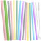 Daily Treasures 14Pcs Silicone Straws Reusable,3 Sizes Reusable Straw Drinking Straight with 2 Bags & 2 Brushes,Boba Party Straws for Kids for 30 or 20oz Tumblers(0.5, 0.43, 0.35)