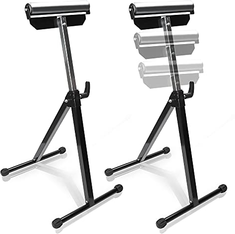 EINFEBEN 2 Stück Rollenbock, Höhenverstellbar Rollbock 68-108cm, 90 kg Tragkraft Klappbock Verstellbarer Rollenständer
