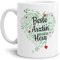 Berufe Tasse - Beste Ärztin mit ganz viel Herz - Geschenk für die beste Ärztin, als Dankeschön - Hochwertige Keramik, Weiß, 300 ml