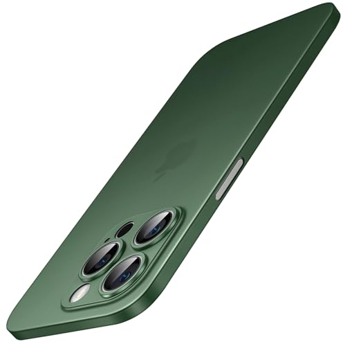 JETech Ultra Slim Case for iPhone 14 Pro Max 6.7-Inch, Camera Lens Full Protection, Lightweight Matte Finish PP Hard Minimalist Cover, Support Wireless Charging (Midnight Green)
