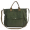 DKIIL NOIYB Canvas-Tragetasche für Damen, 35,6 cm, große Crossbody-Tragetasche mit mehreren Taschen, Canvas-Crossbody-Tasche, Tragegriff oben, Schultertasche, Arbeitstasche, A02-grün, Einheitsgröße
