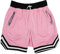 Oanviso Shorts de Basketball pour Homme Shorts Classique Tissu de Maille Shorts de Sport Loose Fit Shorts d'entraînement avec Poches Élasticité Respirant Short de Basket Pantalons Courte A Rose XS