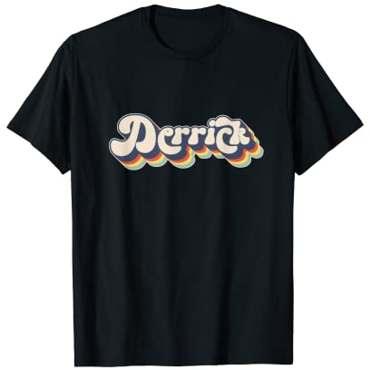 Derrick Name Personalisierter Nachname Vorname Derrick T-Shirt