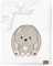Be Mammy Warme Kuscheldecke Babydecke Blanket Baby Geschenk BE20-168 (Weiß - Kaninchen)