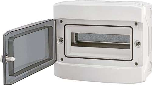 Elektro Butler Sicherungskasten Aufputz IP65 - Robuster Verteiler - Wasserdicht und staubdicht - Hochwertiges Material - Inklusive Zubehör (1-reihig 12 Module)