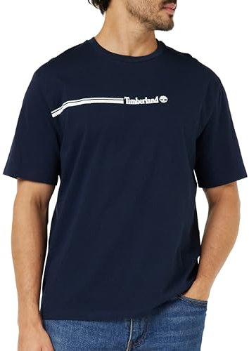 Timberland Men's Short Sleeve tee 3 tier3 T-Shirt, Dark Sapphire, XXL