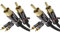 CableDirect – 1m RCA/phono cable, 2 × 2 plugs, stereo audio cable, practically break-proof & flawless sound quality (coaxial cable, subwoofer/amp/HiFi & home cinema/Blu-ray, analogue & digital)