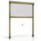 ESTO Zanzariera a rullo per Finestra Diverse Misure e Colori, Zanzariera Finestra Rete, Incasso per Finestre Scorrevole con Rotolo e Telaio Bronzo/160 cm/80 cm