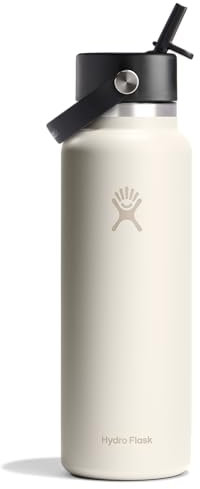 Hydro Flask 40 Oz Wide Mouth Flex Straw Cap Ivory