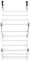 Over Door Concertine Clothes Airer With Plastic and Steel Frame Construction, Foldable Laundry Drying Washing Line Horse, Hanging Laundry Airer with 5 M Drying Space, Easy Storage, (L50xW28xH125cm)