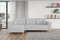 ALTDECOR Ecksofa mit Schlaffunktion und Bettkasten Corner Sofa Bett Eckcouch Couch L-Form universal, Links/rechts angeordnet Schlafcouch Ausziehbar Wohnlandschaft Hermes-L - 230x140x90cm Hellgrau