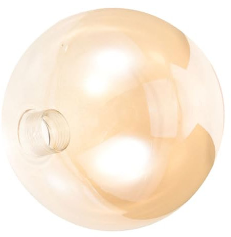 VICASKY Glaslampenschirm Runde Textur Für Pendelleuchte Und Deckenleuchte Transparente Abdeckung Mit Schalenform Installieren Für Tischleuchte Und Mehr