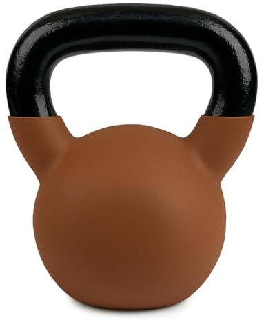 Neoprene Kettlebell 6–24KG – Cast Iron Color-Coded Weights for Strength, Cardio & Home Workouts – FLG Fitness (20KG (Brown))