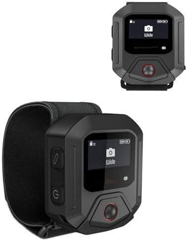 YUULNMOP Telecomando per videocamera intelligente compatibile con Go -Pro hero 13/12/11/10/9, raggio di 25 m, telecomando GPS wireless Bluetooth, otturatore della fotocamera con cavo di ricarica di