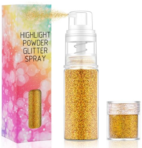 AOOWU Purpurina Cara, 12g+5g Gel Glitter Corporal, Gel de Brillo, Brillantes para la Cara, Con Boquilla, Glitter para Maquillaje Festival, Brillantes Cabello y Cuerpo para Carnaval (2pcs-Oro Láser)