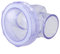 Fauhapyway Clapet anti-retour en PVC transparent pour système d'égout domestique Tuyau de drainage 50 mm horizontal et vertical (A)