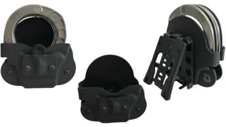 Passend Bonowi Trilock Handfessel Kydex Holster mit Multi-Lok Gürtel Clip – Leichtes & stabiles Handschellen-Holster für Polizei, Security & professionellen Einsatz OHNE HANDFESSEL u. SCHLÜSSEL