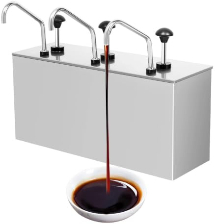 cunnyend Soßenspender, Soßenspender, Edelstahl, Ketchup-Spender, Sojabohnenspender, Senfpumpe, schnelle Gastronomie, Pumpe für Buffet und Restaurant