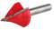 Fräser Wolframstahl CNC-Gravur Scharf V-Nut Schaftfräser 60 Grad 6 mm Schaft 22 mm Fräserdurchmesser 3D-Gravur-Bit Holzbearbeitung Fasenschneider, rot