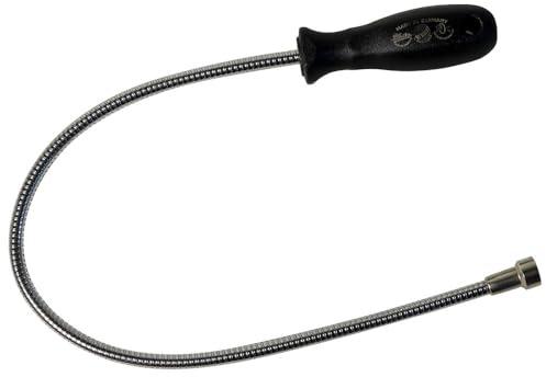 Dönges Magnet-Hebewerkzeug, Gesamttragkraft 500 g, 6 mm, 460 mm (Magnetheber), zum Bergen schwerer Metallteile aus kleinen Zwischenräumen, flexible Welle, verchromt