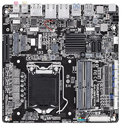 Gigabyte Motherboard GA-IMB310TN Core i7/i5/i3 H310 S1151 DDR4 D-Sub/HDMI/DP MiniITX