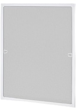 LARS360 Mosquitera para Ventana Mosquitera con Marco de Aluminio para Protección contra Insectos, Anti mosquitos, No Necesita Atornillar ni Agujerear (100x120cm, Blanco)