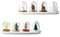 TabEnter Küchen-Gewürzglas mit Tablett, Vierjahreszeiten- und Tierparade-Design, 4-in-1-Streuer