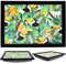 The Magic Toy Shop Wooden Lap Trays with Bean Bag Cushion - Tropical Design - Large Padded Tray for Kids and Adults - Suitable for Food, Work, Art, TV, Sofa, Bed - Suitable Design for Nature Lovers