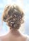 BERYUAN Women Cute Pink Crystal Bridal Hair Accessory Chic Rose Gold Leaf Headband Hair Piece Gift for Her Party Headpiece for Bride Bridesmaid Girls(rose gold)