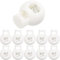 Kordel Stopper, 1-Loch, 10 Stück, in Weiss, für bis Ø 5 mm Kordeln, Band Klemme Jacke, Bekleidung, Rucksack, Gummikordel Stopper, Schnellverschluss Schnürsenkel, Schnur Rutsche, Tanka Kordelstopper