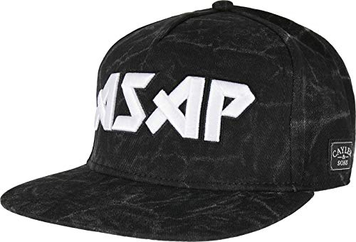 Cayler & Sons Unisex CS2652-C&S WL Flashin Dark Cap Baseballkappe, Washed Black/mc, one Size