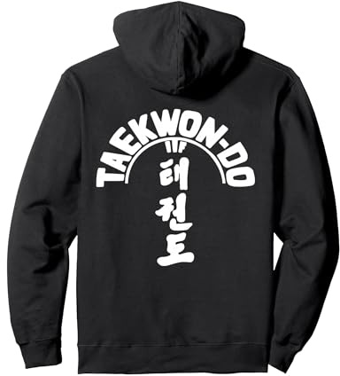 ITF Taekwon-Do - Arte Marcial Coreano Sudadera con Capucha, Unisex para adultos, Negro, M