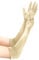 EORUBE 1920s Handschuhe für Damen Ellenbogen Lange Satin Handschuhe Party Kostüm (Champagner)